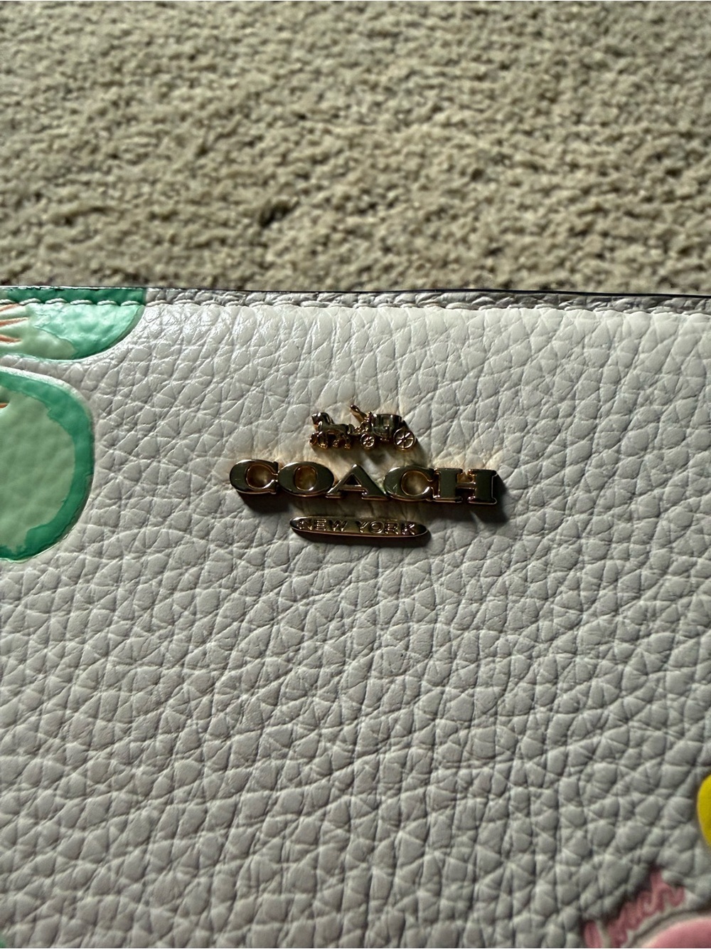 Coach leather Dreamy Chalk zip wallet - Picture 8 of 8